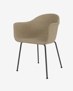 Harbour Dining Chair | Audo Copenhagen | Krzesło z czarną stalową podstawą