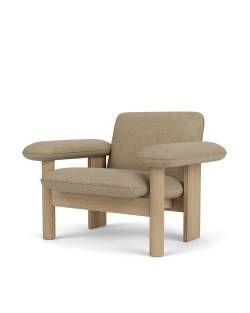 Brasilia Lounge Chair | Fotel, niskie oparcie, tkanina