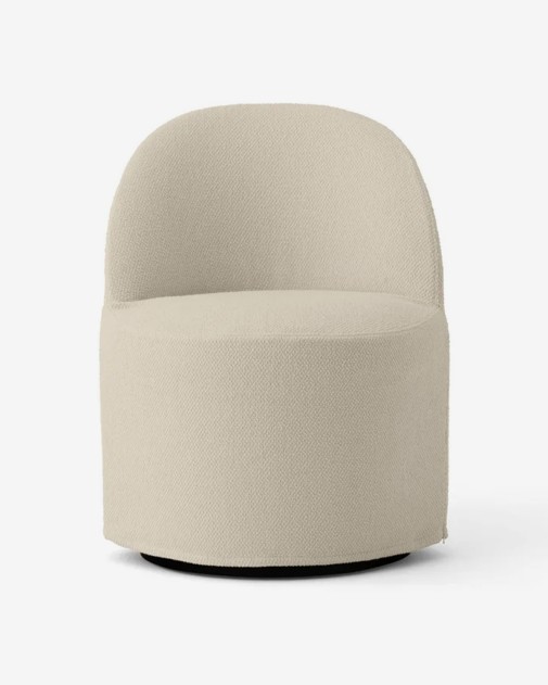 Tearoom Club Chair | Fotel obrotowy, z luźnym pokrowcem