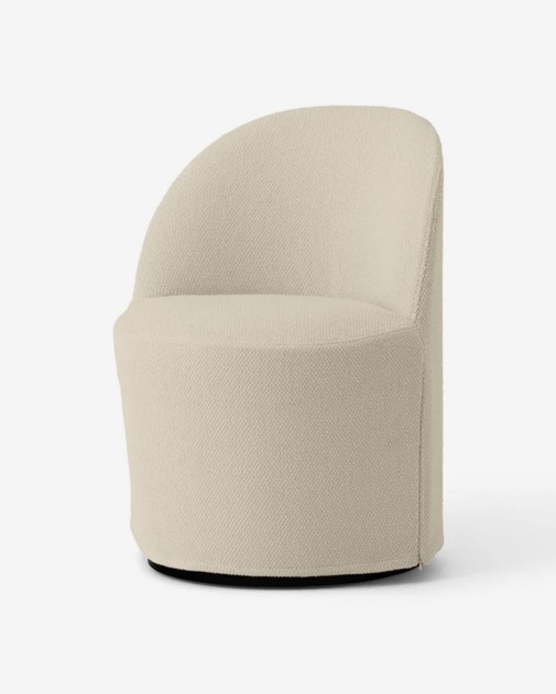 Tearoom Club Chair | Fotel obrotowy, z luźnym pokrowcem