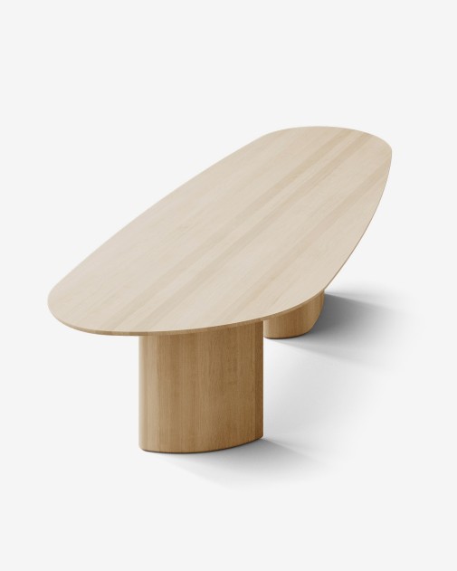 Tangent Table Rectangular | dk3 | Prostokątny stół z litego drewna
