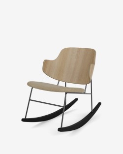 Fotel bujany Penguin Lounge Chair - tapicerowane siedzisko