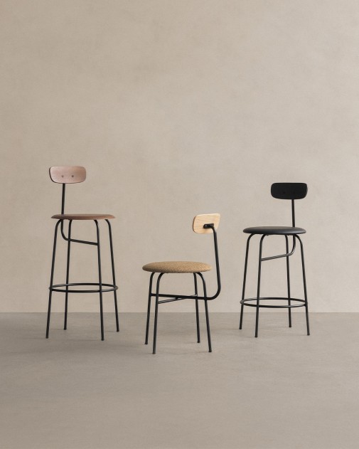 Afteroom Bar Chair Seat Upholstered | Audo Copenhagen | Krzesło barowe z tapicerowanym siedziskiem