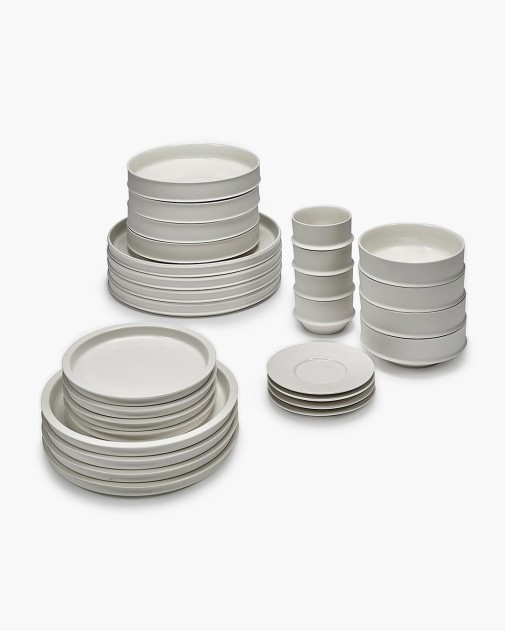 ALABASTER DUNE | Pełny zestaw zastawy, 28 elementów