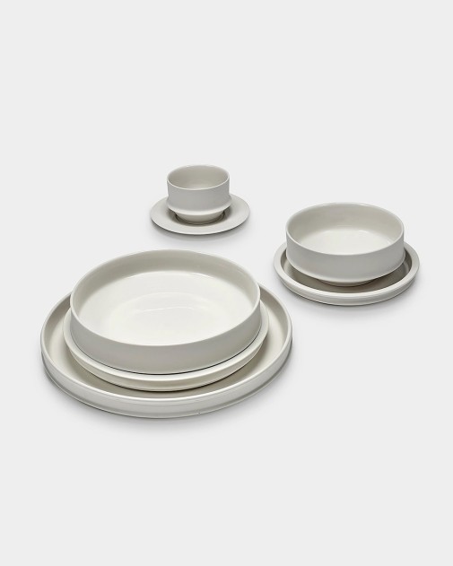 ALABASTER DUNE | Pełny zestaw zastawy, 28 elementów