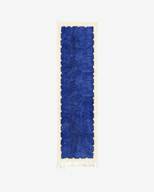 Cobalt Runner | Beni Rugs | Ręcznie tkany chodnik wełniany