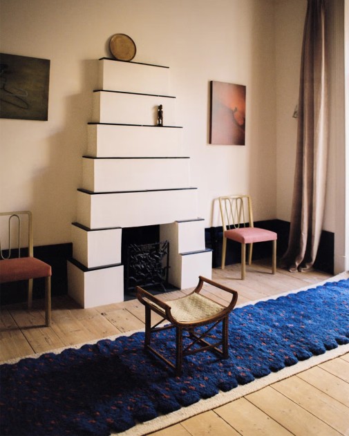 Cobalt Runner | Beni Rugs | Ręcznie tkany chodnik wełniany