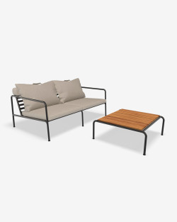 AVON Lounge Set | Sofa dwuosobowa + stolik kawowy