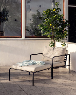 AVON Lounge Set | Fotel lounge + podnóżek