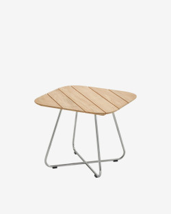 Lilium Lounge Table | Fritz Hansen | Stolik ogrodowy teak, stal nierdzewna