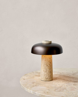 Reverse Table Lamp | Audo CPH | Lampa stołowa z trawertynu