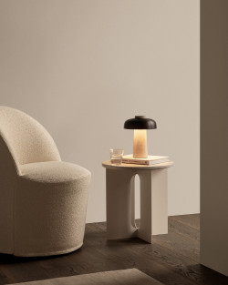 Reverse Table Lamp Portable | Audo CPH | Lampa przenośna z trawertynu