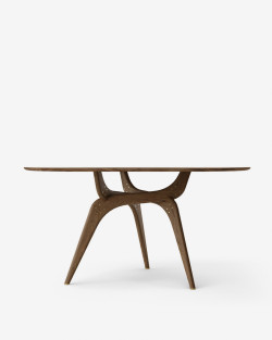 TRIIIO Dining Table Wood | Brdr. Krüger | Okrągły stół z litego drewna