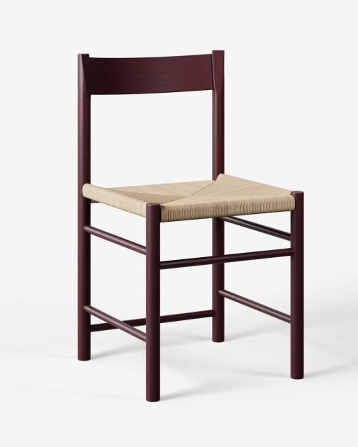 F Chair Burgundy | Brdr. Krüger | Krzesło w kolorze burgundy