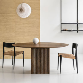 TEN TABLE | okrągły stół z możliwością rozkładania | Ø120-160 cm