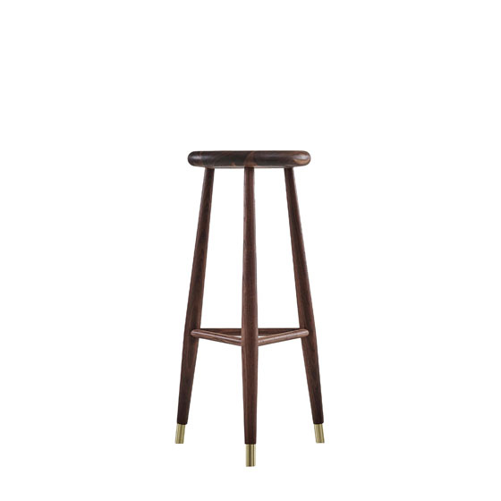 Jaer | krzesło barowe | niskie, Orzech Olejowany 68 cm - Eikund. Sklep internetowy HomeNook