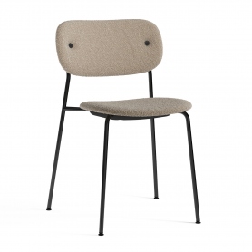 Co Chair | krzesło w pełni tapicerowane | czarna stal