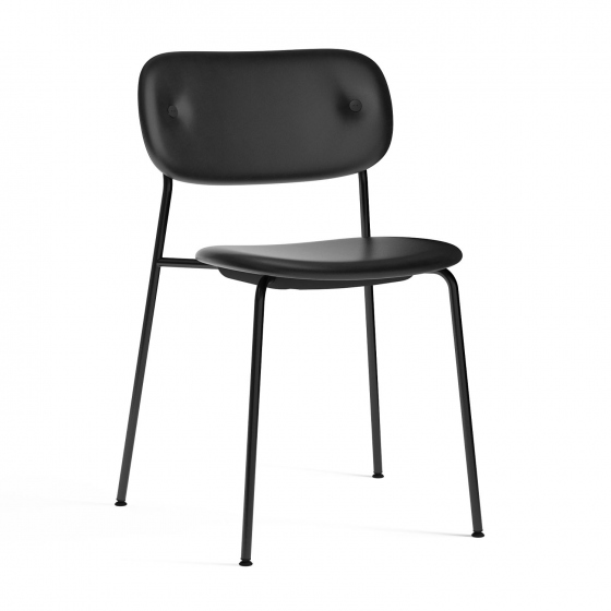 Co Chair | krzesło w pełni tapicerowane | czarna stal