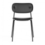 Co Chair | krzesło w pełni tapicerowane | czarna stal