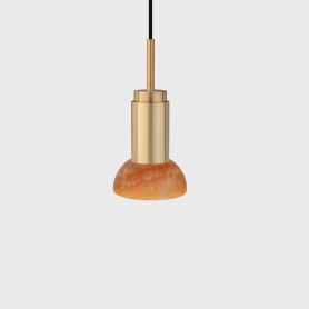 DONYA ONYX MOON | lampa wisząca - szczotkowany mosiądz