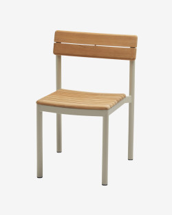 Pelagus Chair | Fritz Hansen | Krzesło ogrodowe teak, aluminium Light Ivory