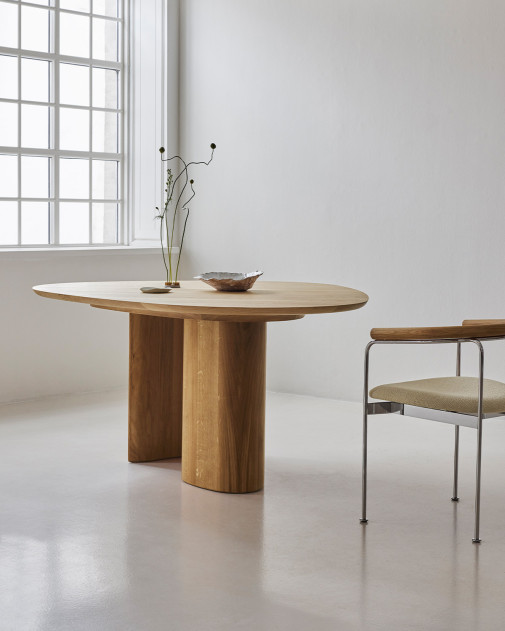 Tangent Table Round | dk3 | Okrągły stół z litego drewna
