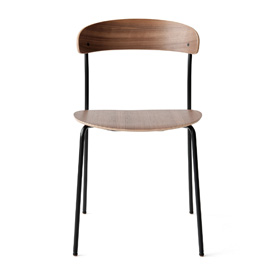 Missing Chair | krzesło | lakierowany orzech z czarną ramą