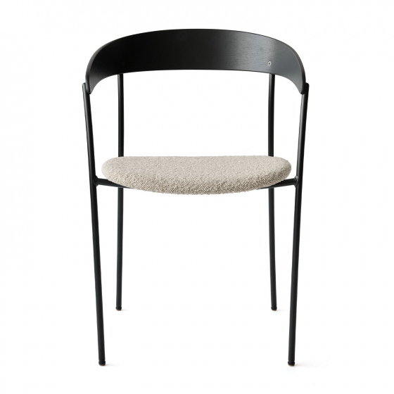 Missing Armchair | krzesło z podłokietnikami |  czarny dąb z czarną ramą