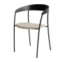 Missing Armchair | krzesło z podłokietnikami |  czarny dąb z czarną ramą