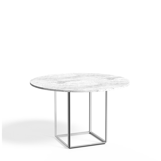 Florence | stół Ø120 cm | biały marmur White Carrera Marble