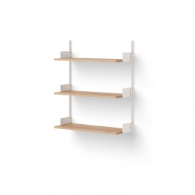New Works Wall Shelf 900 | system regałów | dąb / biały