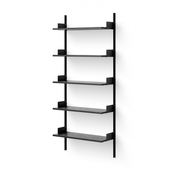 New Works Wall Shelf 1900 | system regałów | czarny / czarny