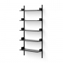 New Works Wall Shelf 1900 | system regałów | czarny / czarny