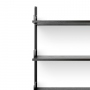 New Works Wall Shelf 1900 | system regałów | czarny / czarny