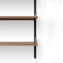 New Works Wall Shelf 1900 | system regałów | orzech / czarny