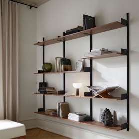 New Works Display Shelf | system regałów | orzech / czarny