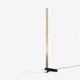 F-Model | lampa podłogowa | szczotkowany mosiądz