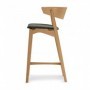Sibast No 7 | krzesło barowe | dąb H75, Dąb Mydlony Wełna | Kolor: Ciemnoszary - Sibast. Sklep internetowy HomeNook