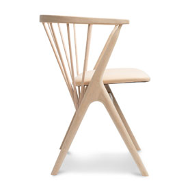 Sibast No 8 | krzesło | skórzana tapicerka