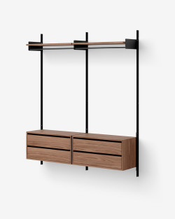 New Works Wardrobe Shelf Cabinets w. Drawers | New Works | Modułowy regał z szafkami i szufladami