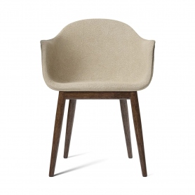 Harbour | krzesło z podłokietnikami | dąb / tapicerowane siedzisko