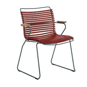 CLICK | krzesło ogrodowe | bambusowe podłokietniki