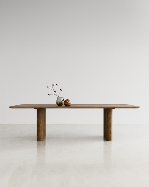 Plush Table Rectangular | dk3 | Prostokątny stół z litego drewna