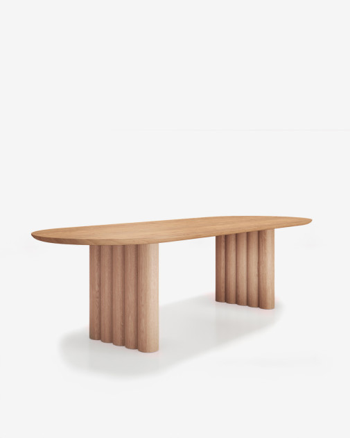 Plush Table Oval | dk3 | Owalny stół z litego drewna