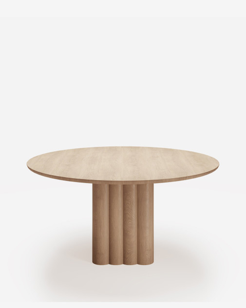 Plush Table Round | dk3 | Okrągły stół z litego drewna