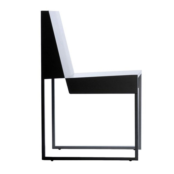 Paper | krzesło | stal, Czarna Stal - Branca Lisboa. Sklep internetowy HomeNook