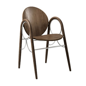 Arkade | krzesło | drewniane siedzisko