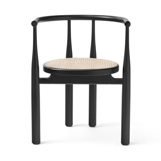 Bukowski Chair w. French Cane | krzesło | czarny