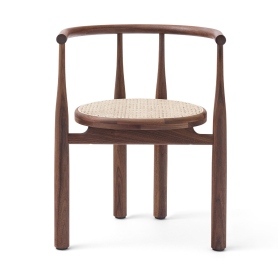 Bukowski Chair w. French Cane | krzesło | orzech