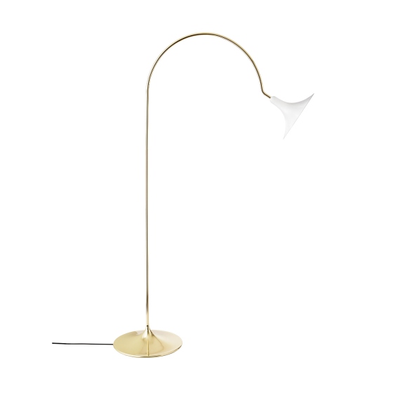 PETALII FLOOR | lampa PODŁOGOWA | polerowana miedź / biały